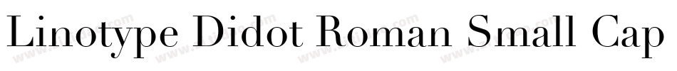 Linotype Didot Roman Small Caps & Oldstyle Figures字体转换